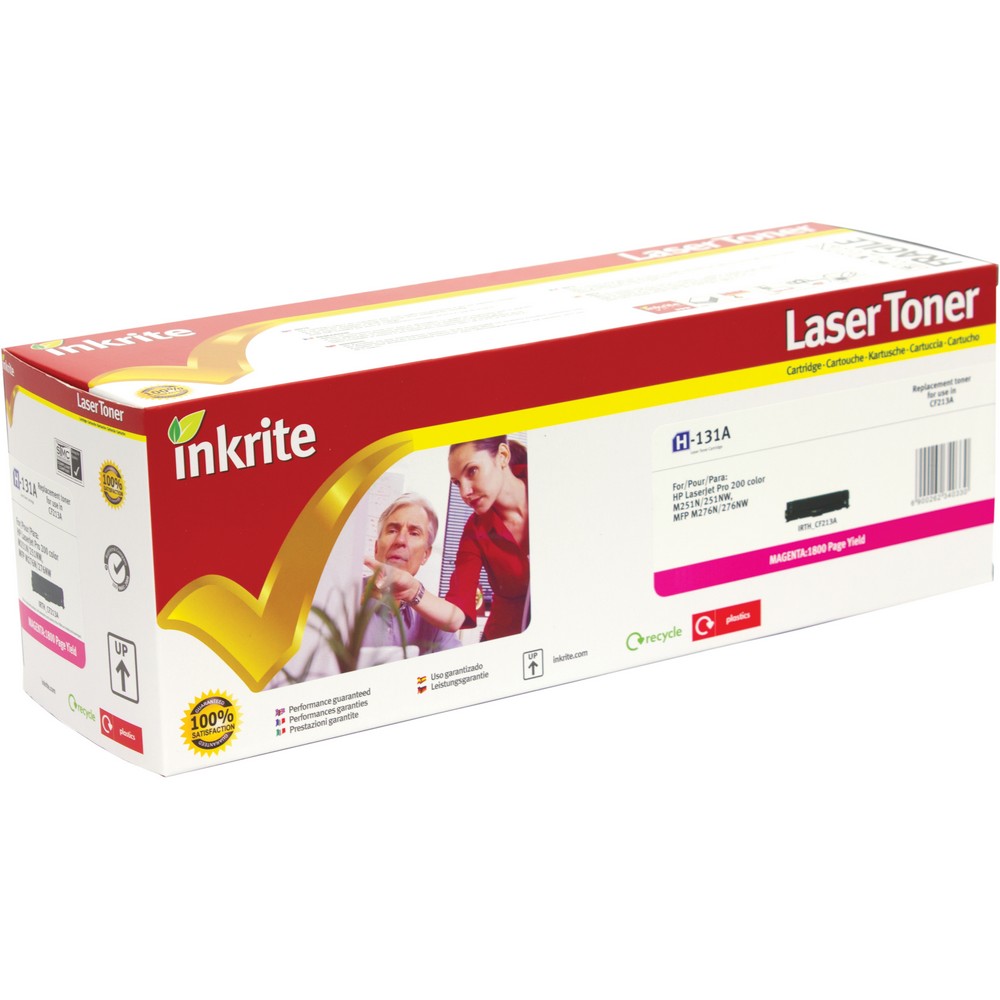 HP LaserJet 5 H-213A Inkrite Premium Compatible Magenta for HP CF213A (131A) Laser Cartridge, 1.6K Page Yield