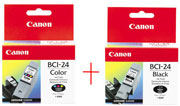Canon i250 BCI-24MP Canon BCI-24 Black and Colour Ink Cartridges