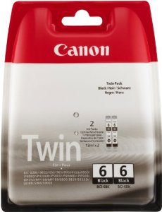Canon i865 BCI6-BKTW Canon BCI-6 Twin Pack Black Ink Cartridges BCI-6BK Twin