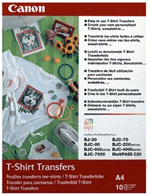 TR-301A4: Canon Iron On T-Shirt Transfer) Paper, A4, 147gsm