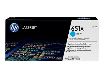HP LaserJet 5 CE341A HP 651A Cyan Toner Cartridge - CE 341A