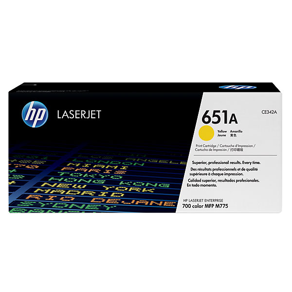 HP LaserJet 5 CE342A HP 651A Yellow Toner Cartridge - CE 342A
