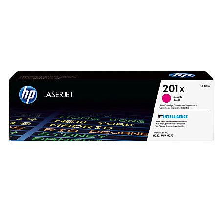 HP LaserJet 5 CF403X HP 201X High Capacity Magenta Toner Cartridge, 2.3K Page Yield