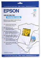 S041154: Epson S041154 Iron On T-Shirt Transfer Paper, A4, 124gsm