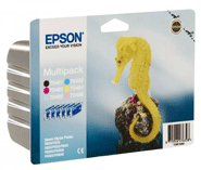 Epson Photo R300 T048740 Epson T0487 Six Colour Multi Pack (B/C/M/Y/LC/LM) Ink Cartridges