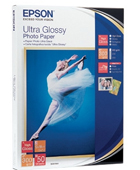 S041944: Epson Ultra Glossy Photo Paper, 50 Sheets