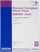 S042093: Epson Premium Semigloss Photo Paper, A2 Size