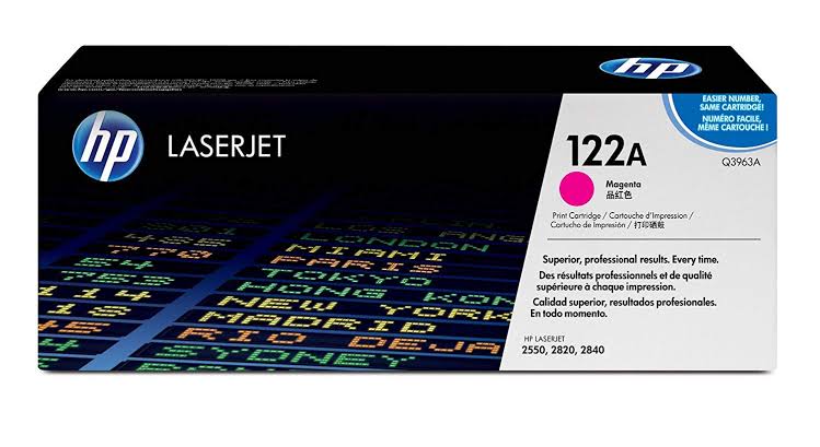 HP LaserJet 5 Q3963A HP Q3963A Magenta Laser Toner Cartridge (122A)