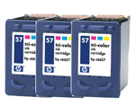 hp officejet 4215 6657TPBL HP 57 Small Triple Pack Colour Ink Cartridges Blister White Foil from Photo Pack