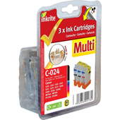 Canon i250 C-024MP Inkrite Premium BCI-24 MultiPack 2 x Lightfast Black and 1 x Colour Ink Cartridges