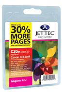 Canon i850 C20M Jet Tec BCI-3e 30% Extra Magenta Ink Cartridge