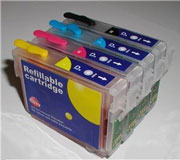 REF715: Refillable REF715 Inkjet Cartridges Quad Pack B/C/M/Y Suitable for Epson T071540