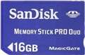 SDMSPD-016G-B35: SanDisk 16GB Pro Duo Memory Card