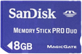 SDMSPD-008G-B35: SanDisk 8GB Pro Duo Memory Card