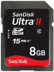 SDSDU-008G-U46: SanDisk Ultra SDHC Class 10, 30MB/s Secure Digital Memory Card - 8GB