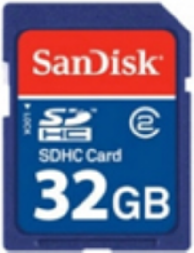 SDSDB-032G-B35: SanDisk 32GB Secure Digital (SDHC) Memory Card (Class 2)