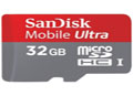 SDSDQU-032G-U46A: SanDisk 32GB Class 10 Ultra Micro SD Memory Card with SD Adapter
