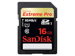 SDSDXPA-016G-X46: SanDisk 16GB SDHC Extreme Pro Memory Card - 95MB/s